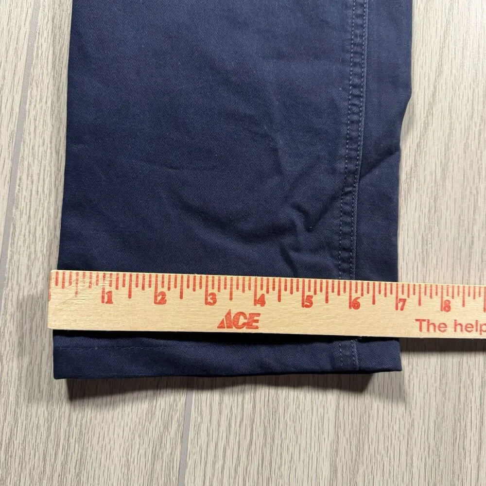 Old Navy Lived In Chino Pants Men’s 32x36 Tall Navy Casual Straight Leg New